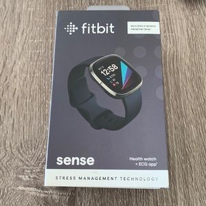 Black fit bit sense. Gently used, works perfect no major scratches